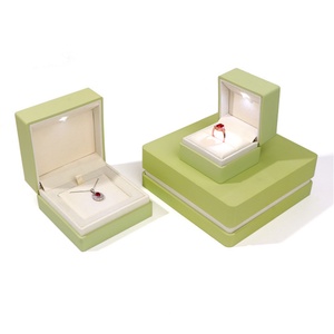 Luxury Satin Jewelry Packaging <b>Box</b> with <b>LED</b> <b>Light</b> for Sets Custom High Quality Branded Jewelry Gift <b>Box</b> Packaging with logo - Product Image 1