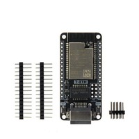 Carte de développement LILYGO T-ETH-Lite ESP32 partiellement équipée avec module Ethernet, fonction carte TF, bouclier POE, RTOS embarqué