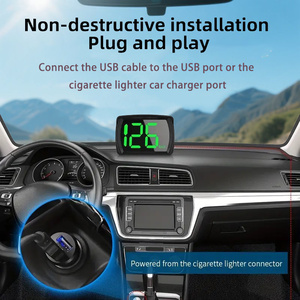 Màn hình hiển thị HUD GPS độ chính xác cao, nguồn gốc nhà máy, đèn LED xanh, độ nét cao, lắp trên xe hơi, dùng được cho tất cả các loại xe - Product Image 5