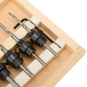 7Pcs Countersink Drill Bits Set Woodworking Drilling <strong>Tools</strong> Carpentry <strong>Reamer</strong> + 1Pc Hex Wrench - Product Image 3