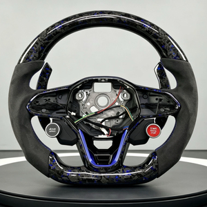 Volant sport en fibre de carbone et Alcantara pour modèles Volkswagen <span class=keywords><strong>Golf</strong></span> 7 7.5 GTI GTD <span class=keywords><strong>GTE</strong></span> R Polo GTI Tiguan Passat - Product Image 2
