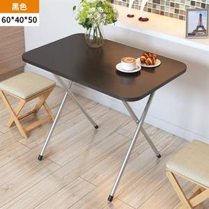 <b>Foldable</b> High Leg Outdoor <b>Table</b> Artificial Board Minimalist Design Small Square Top With Vase Decor - Product Image 4