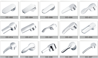 Robinet de cuisine moderne en chrome poli durable avec poignée unique en alliage de zinc