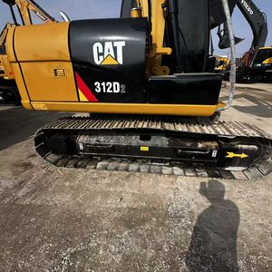 Excavatrice CAT312D d'occasion 12 tonnes Caterpillar avec godet à roche et lame d'angle, certifiée CE, meilleur prix, pour creuser, charger, moteur, boîte de vitesses, pompe, PLC - Product Image 4