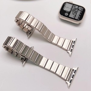 Correa de Reloj de Acero Inoxidable para Apple Watch 11 10 38mm 40mm 42mm, Cierre de Mariposa, Correa Ajustable - Product Image 3