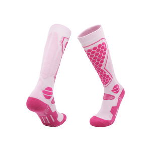 Chaussettes de <span class=keywords><strong>ski</strong></span> en laine mérinos pour hommes et femmes, chaussettes de sport épaisses et chaudes pour le snowboard, chaussettes de compression au-dessus du mollet, chaussettes hautes pour l'hiver, chaussettes thermiques pour activités de plein air - Product Image 5
