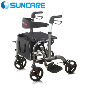 מבוגרים רפואי מתקפל אלומיניום זקוף כונן r8 קל משקל rollator ווקר עם מושב - Product Image 6