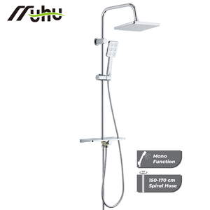 Colonna Doccia Classica Monofunzione Regolabile in Acciaio Inox con Soffione Cromato e Controllo Termostatico - Product Image 3