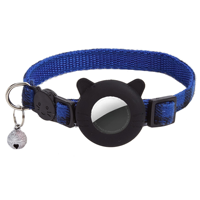 Collier Réfléchissant Réglable pour Chien et Chat avec Support AirTag et Design Imprimé Élégant et Doux