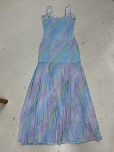 ชุดเดรสยาวทรงเมอร์เมดประดับลูกไม้ลายเจ้าหญิงหวานละมุน ผ้าตาข่ายเนื้อนุ่ม ระบายอากาศได้ดี แขนกุด ผ้าทูลหลายชั้น สำหรับผู้หญิง - Product Image 2