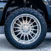 Jantes de camion forgées modifiées tout-terrain 20x10 22x10 22x12 24x14 26x14 avec face polie et logo personnalisé pour Ford F250 GMC Sierra