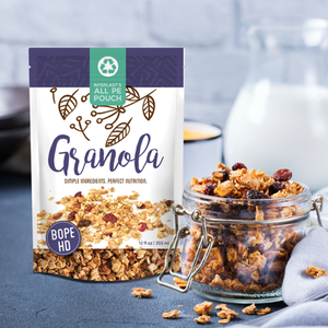 Sachet d'emballage refermable en aluminium de qualité alimentaire avec fermeture éclair pour barres céréalières, <span class=keywords><strong>granola</strong></span> et porridge, personnalisable avec logo - Product Image 5