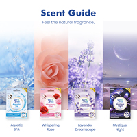 PurFresh Lot de 4 Sachets Parfumés Modernes aux Fleurs pour SPA Aquatique, Décoratifs et Fonctionnels à Suspendre dans Tiroirs et Placards