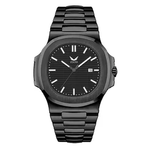 Men's 50M Không Thấm Nước Sáng Lịch Orologi Tự Động Ceccanici Uomo Đồng Hồ Vuông Người Đàn Ông Sang Trọng Đồng Hồ Đeo Tay