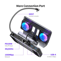 Adaptateur Type C de haute qualité, multiport 6 en 1, hub USB C et station d'accueil portable 6 ports USB C pour ordinateur portable