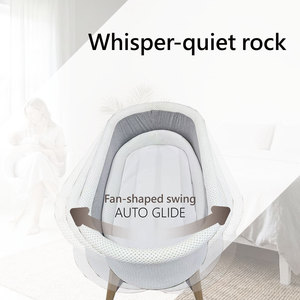 Low Price Auto Gliding Baby <b>Cot</b> For Bedroom Anti-Suffocation Breathable Water Proof Auto Glide Bassinet Electric Bassinet - Product Image 2