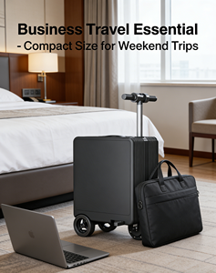Valise à roulettes personnalisable <span class=keywords><strong>avec</strong></span> logo, scooter électrique 20 pouces <span class=keywords><strong>avec</strong></span> sièges et roues larges, chariot de voyage en gros - Product Image 5