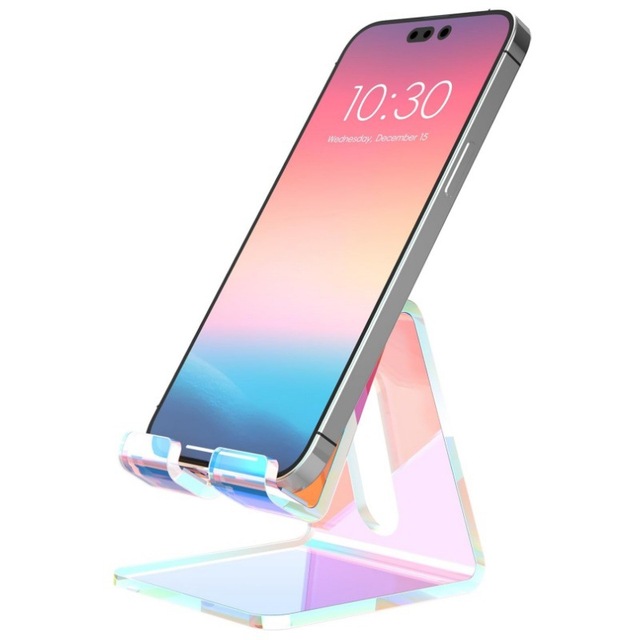 Wholesale Colorful Acrylic Phone Stand - Bulk 50/100pcs Desk-top Cell Phone Display Holder for Retail Stores