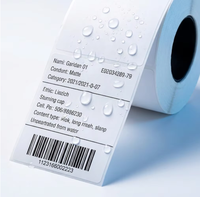 Label Barcode Termal Tahan Lama dengan Logo Custom, Perekat Sensitif Panas, Ramah Lingkungan, Langsung dari Pabrik, Cetak Sesuai Pesanan, Permanen, dalam Bentuk Gulungan