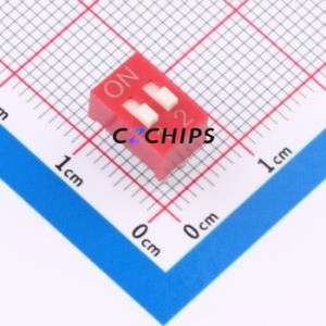 BSE02GR DIP Switch Through hole Component (THT) Switch Single Pole Single Throw 2 2.54mm 25mA - Product Image 1