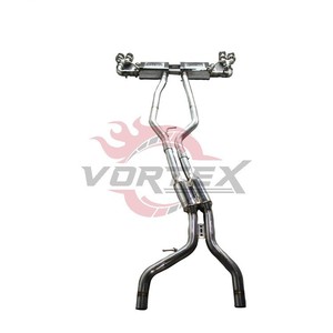 Vortex Raw Titanium Valved Catback <b>Exhaust</b> For Porsche Cayenne 9Y0 4.0T V8 2019-2025 SUV Carbon Fiber Tip Muffler - Product Image 4