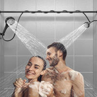 Douche double haute pression 2026 pour deux personnes, système de douche à deux têtes pour couples