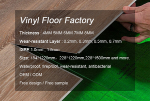 Bán buôn bền chống bấm vào 5 mét PISO SPC sàn chống trượt Vinyl sàn SPC bấm vào khóa sàn - Product Image 2