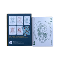 Ensemble de cartes rigides recyclables personnalisées Kit d'emballage de boîte de cadeau pour jouer avec stratification brillante et revêtement UV pour jouer et Bible