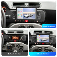 Radio MEKEDE con Pantalla para Auto, GPS, Navegación, Carplay, Sistemas de Interfaz de Usuario Múltiples Integrados para Fiat Panda 2013-2020 de 7 Pulgadas