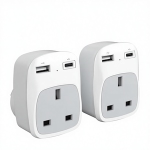 <span class=keywords><strong>TESSAN</strong></span> Adaptateur de prise 2-en-1 Royaume-Uni vers Australie/Nouvelle-Zélande avec 2 ports USB et mise à la terre pour les voyages - Product Image 3