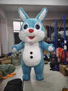 Vente Flash : Costume de Mascotte Gonflable Lapin Rouge/Gris pour Adulte – Promotion Unisexe pour Pâques/Halloween, Vente en Gros Direct Usine - Product Image 4