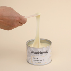 WaxNewK 400g Crème douce en boîte Dépilatoire Bikini Épilation à la <span class=keywords><strong>cire</strong></span> brésilienne pour peaux sensibles <span class=keywords><strong>Cire</strong></span> <span class=keywords><strong>chaude</strong></span> Liposoluble - Product Image 6