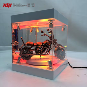 TERMEIN - <span class=keywords><strong>Vitrina</strong></span> de Acrílico con Base Giratoria y Protección UV para <span class=keywords><strong>Figuras</strong></span> de Juguete, Caja de Exhibición con LED para <span class=keywords><strong>Figuras</strong></span> de Acción - Product Image 5