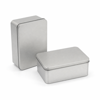 Caja Rectangular Personalizada para Galletas con Tapa, 140x100x60mm, Envase de Hojalata Apto para Alimentos, para Regalos de Panadería, Venta al Por Mayor