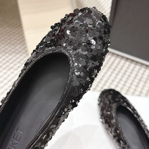 2026 ARKETS chaussures plates pour femmes sans lacet ballerines paillettes supérieure élégante légère conception supérieure chaussures de mariage et de Banquet - Product Image 6