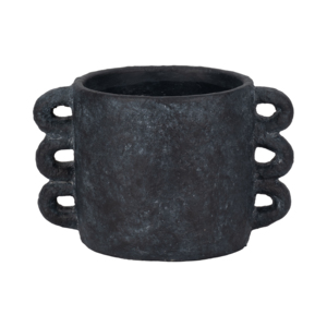 Vaso Decorativo in Ceramica con Manico ad Arco per Soggiorno, Scaffale e Patio - Product Image 1