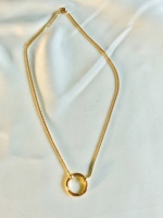 Pendentif personnalisé étanche plaqué or 18 carats, bijoux en acier inoxydable, fermoir mousqueton à pression, chaîne en boîte, collier unisexe