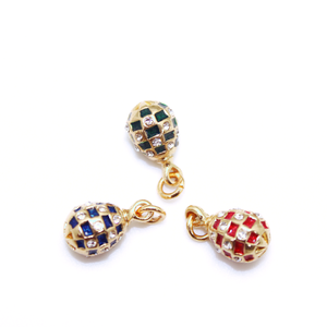 Shinnygits-<span class=keywords><strong>Colgante</strong></span> de <span class=keywords><strong>huevo</strong></span> pintado a mano para mujer, joyería esmaltada, regalo de Pascua - Product Image 3
