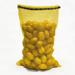 Nhà cung cấp Trung Quốc 25kg 50kg khoai tây hành tây bao tải đóng gói Leno lưới túi cho rau