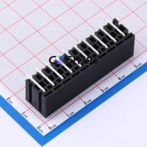 JL2EDGRHC-50810B01 Plug-in Terminal Block Bent Lead Through Hole,P=5.08mm Board-to-Board / Socket - Closed 2x10P 5.08mm Black - Product Image 2