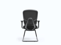 Chaise de bureau ergonomique à dossier en forme d'arc en maille pour personnel, conférences et usage domestique
