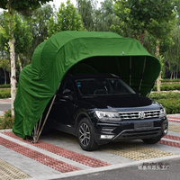Abri de voiture rétractable manuel amélioré, tente de garage pliable avec double assistance électrique pour une installation facile