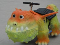 Équipement d'attraction pour aire de jeux publique intérieure/extérieure pour enfants, animatronique en acier grandeur nature, à monnayeur, motif dessin animé mignon, pour centre commercial