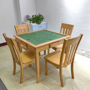 Mesa de ajedrez y cartas de madera maciza con almacenamiento para uso en interiores y exteriores - Product Image 1