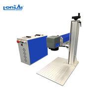 Raycus JPT Mopa Logo Printer Laser Serat Warna Seluler Mini Plastik Led Mesin Cetak Laser Cincin Burung Logam Kayu
