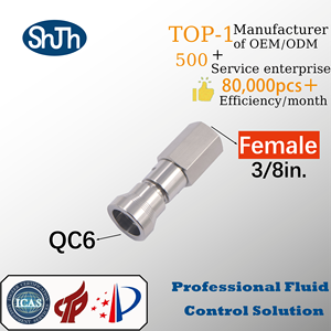 Conector Rápido de Alta Presión Tipo Swagelok, Acero Inoxidable 316, Forjado, Rosca Interna NPT/BSPP/BSPT, Hembra, Conexión ASME EN - Product Image 2