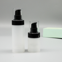 30 ml 50 ml 80 ml 100 ml 120 Conteneur sans air givré Bouteille de lotion noire à tête de pompe Bouteille de lait corporel