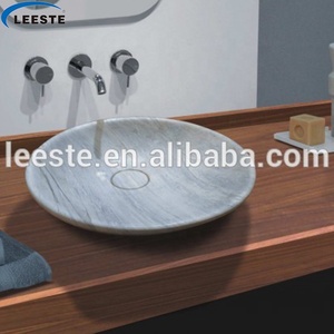 Nuevo Lavabo de Mármol Blanco Italiano para Tocador de Baño de Hotel - Product Image 2