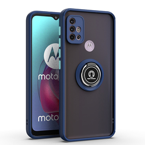 Funda de teléfono mate translúcido para MOTO, soporte de anillo magnético de TPU + PC, G30, G50, G60, ONE FUSION <span class=keywords><strong>PLUS</strong></span>, ONE, macro/G8, PLAY - Product Image 2
