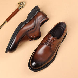 Chaussures habillées classiques en cuir véritable pour hommes, style européen, à enfiler, pour l'automne, idéales pour le travail et les mariages, tendance - Product Image 5
